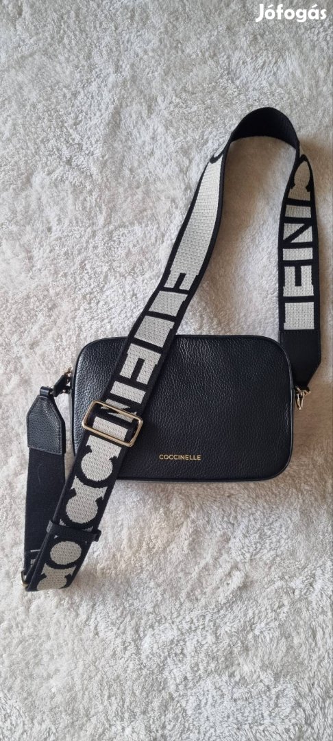 Fekete bőr Coccinelle crossbody