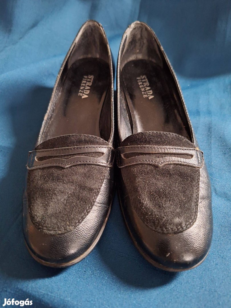 Fekete bőr női cipő 37-es