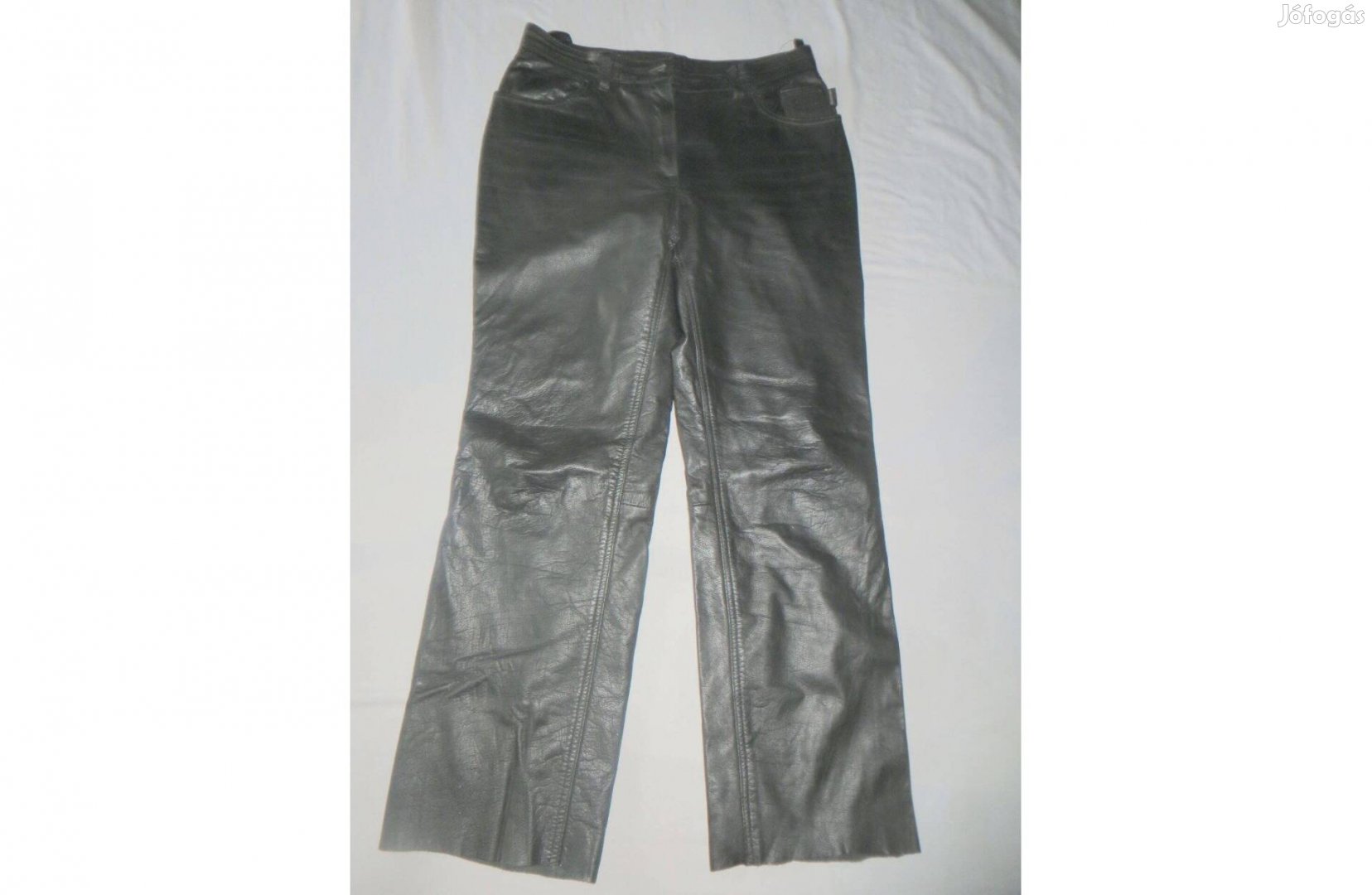 Fekete bőrnadrág 42-s db:83 cm hossz:101 cm Polo