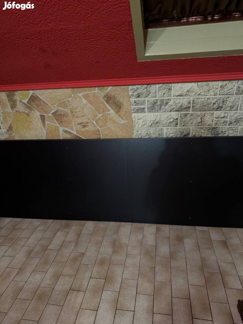 Fekete butorlap 260x70x2,00.Két darab