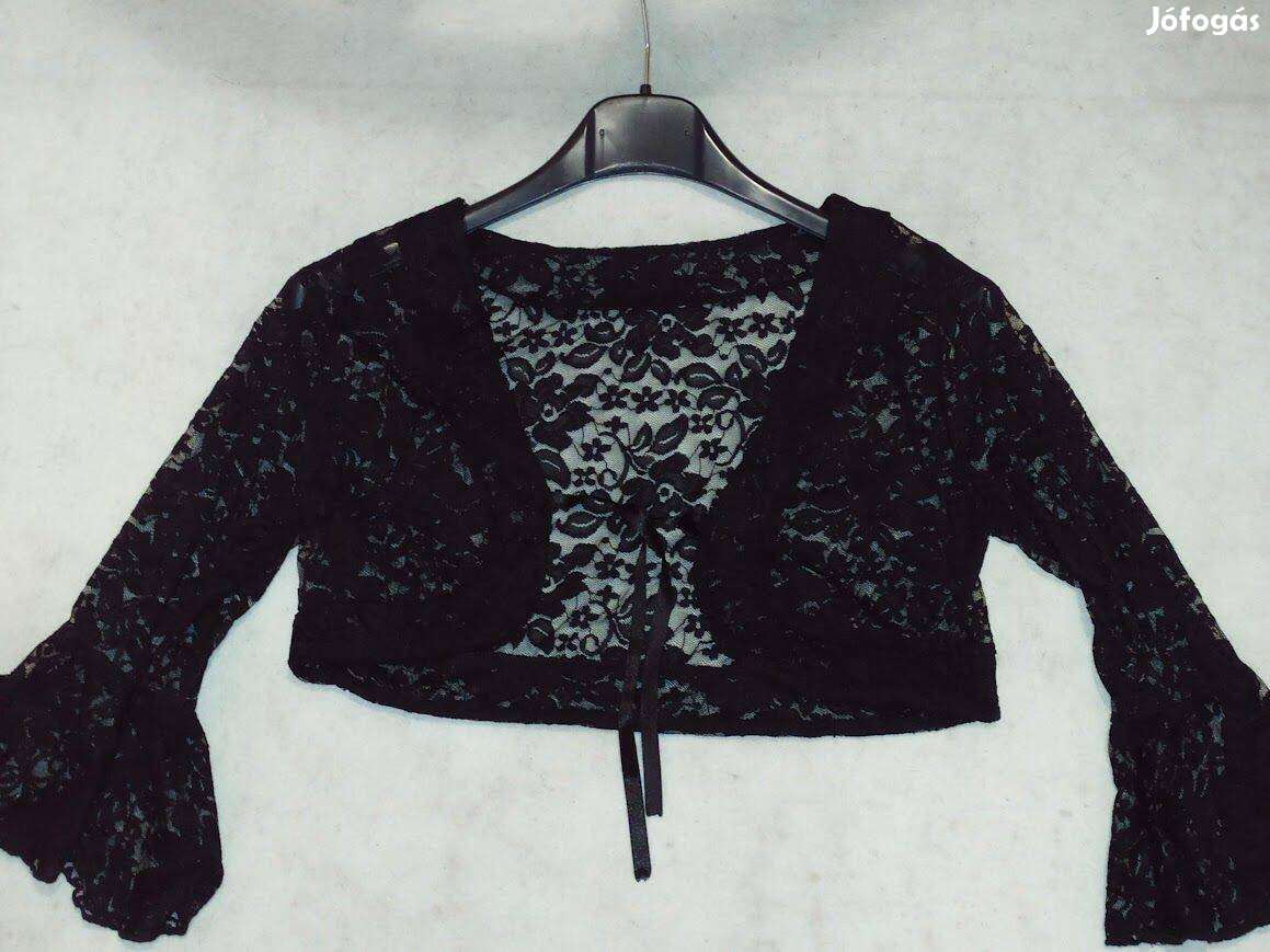 Fekete csipke bolero S