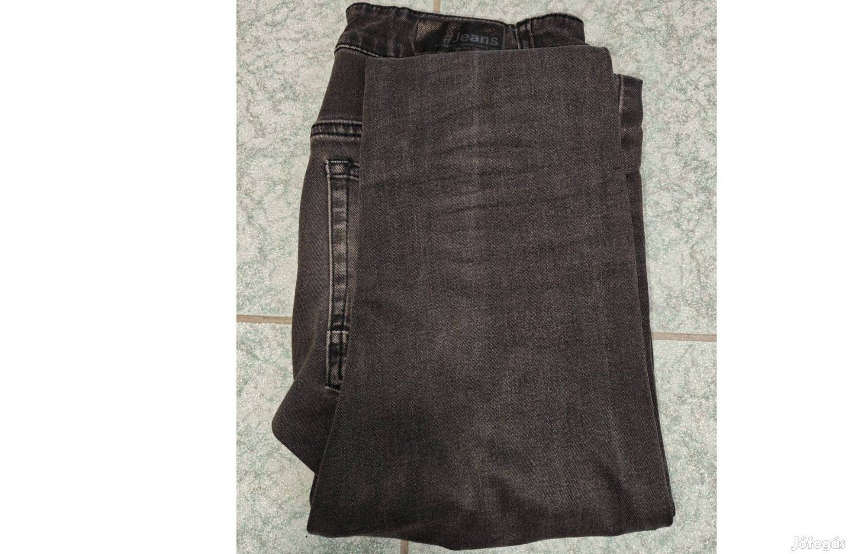 Fekete farmer nadrág, 164-es
