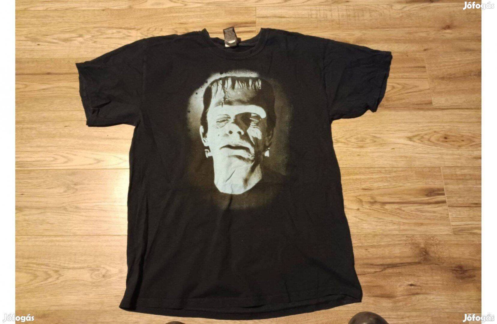 Fekete férfi Frankenstein póló L XL