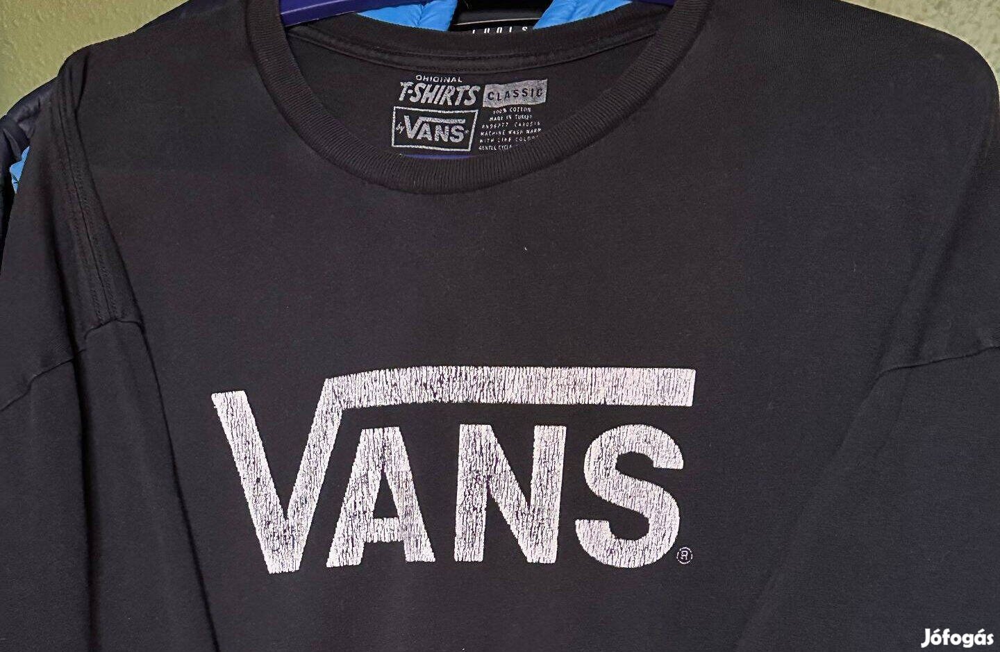 Fekete férfi póló,XXL-es méretben (Vans)