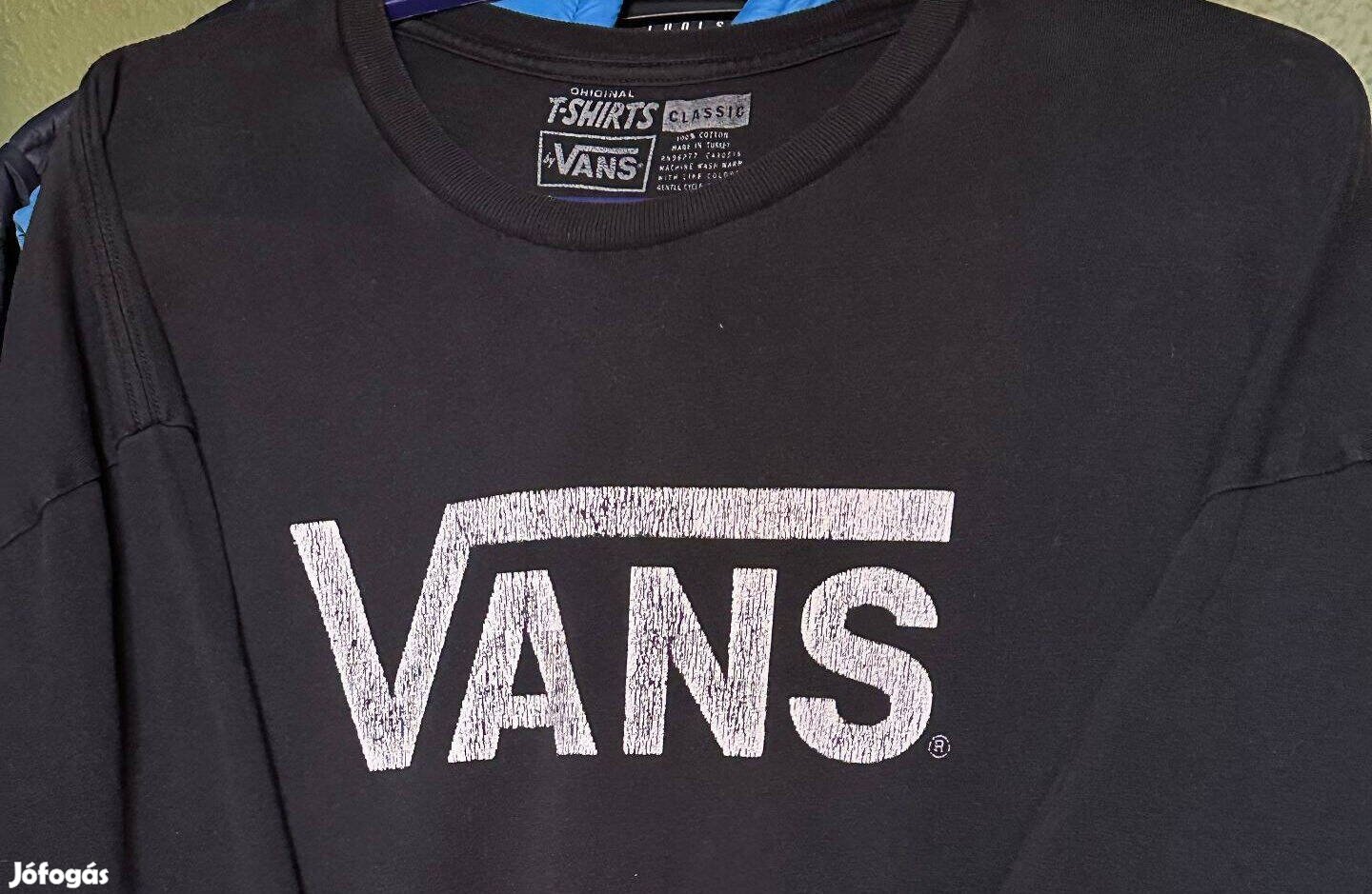 Fekete férfi póló,XXL-es méretben (Vans)