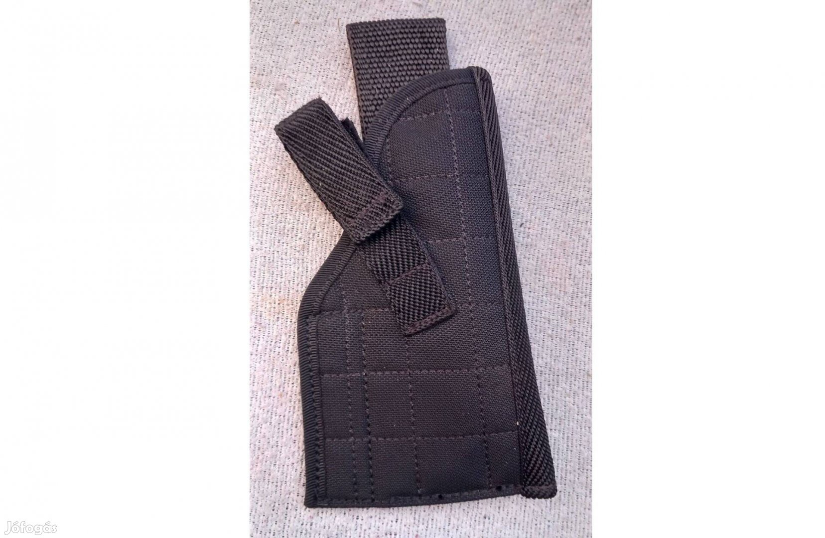 Fekete gyöngy vászon pisztoly tok újszerű övre fűzhető