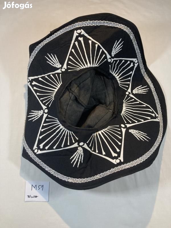 Fekete kalap, halloween jelmez kalap M51