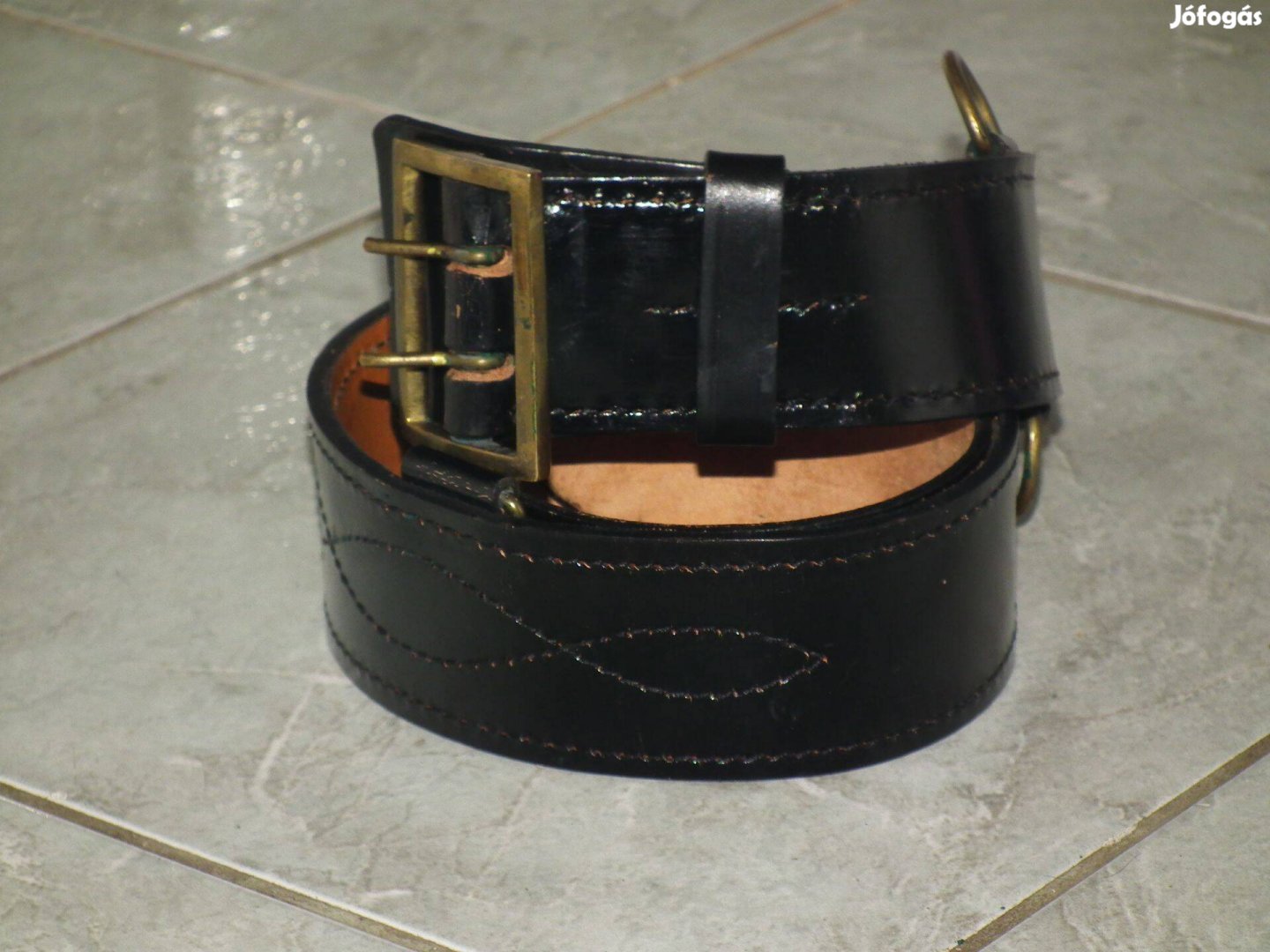 Fekete katonai derékszíj katonai öv nadrágszíj nr.7