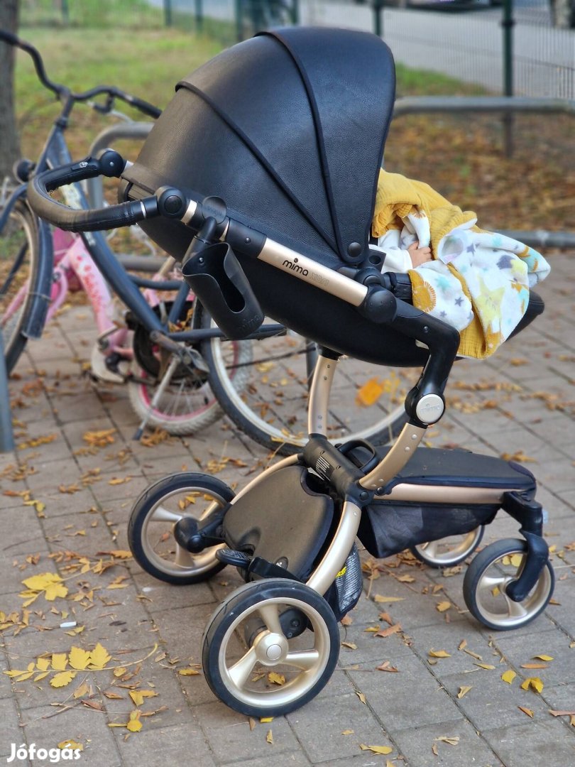 Fekete mima xari 4g unisex babakocsi