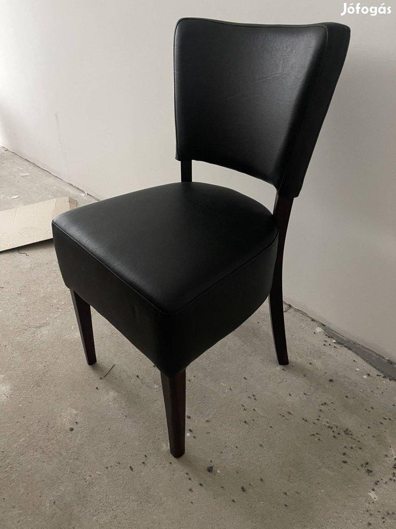 Fekete műbőr éttermi szék, teljesen új 