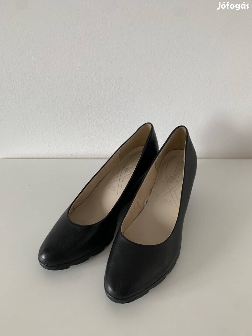 Fekete női bőr kényelmi cipő 41 5th Avenue Deichmann