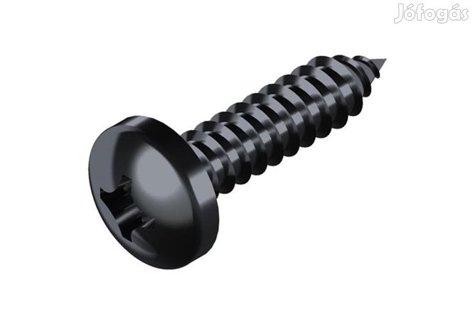 Fekete önmetsző csavar 3,9 x 25 mm 1 db