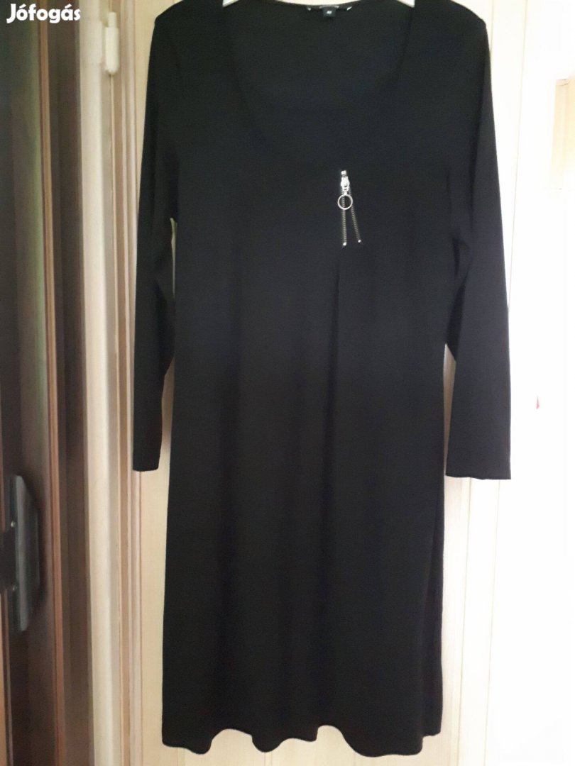 Fekete pamut ruha 42