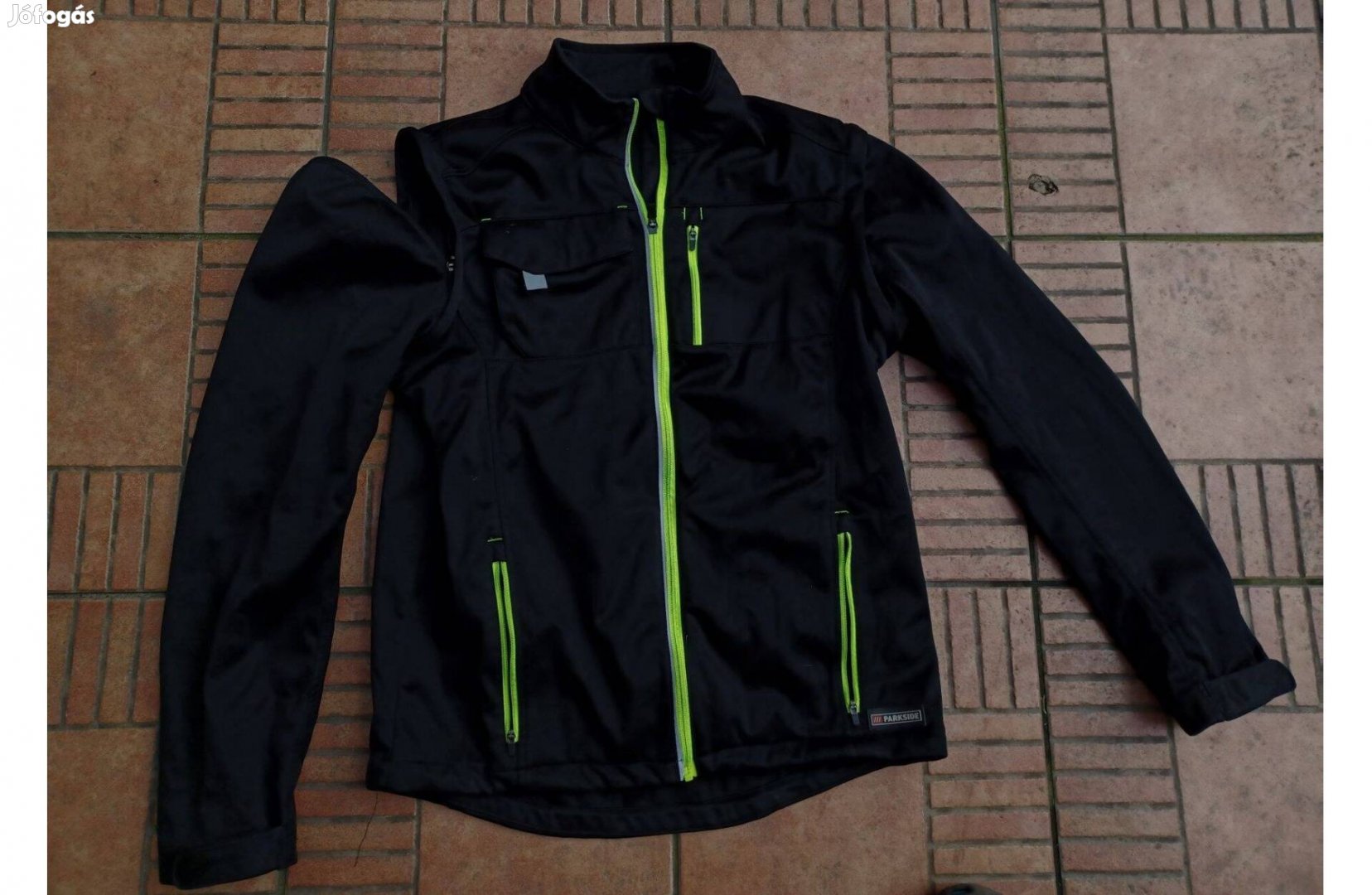 Fekete softshell munkás kabát munkáskabát XL XXL