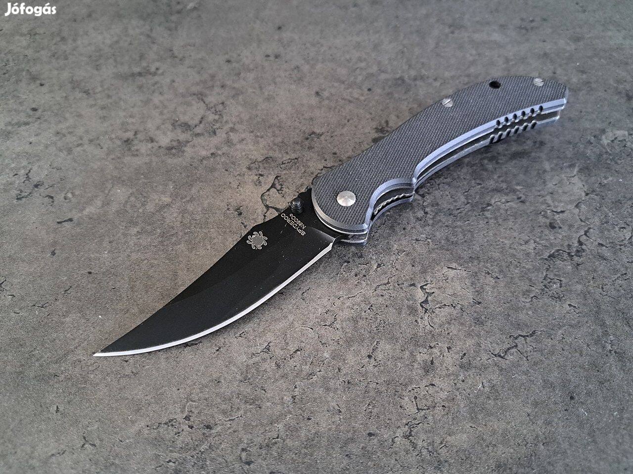 Fekete színű Spyderco bicska, kés, zsebkés