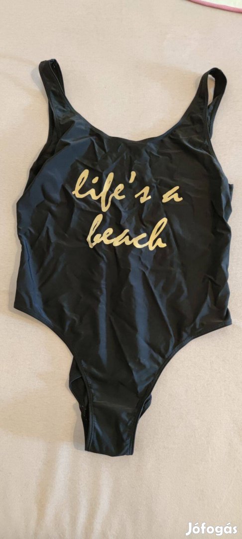 Fekete színű női fürdőruha 44-es méretű eladó