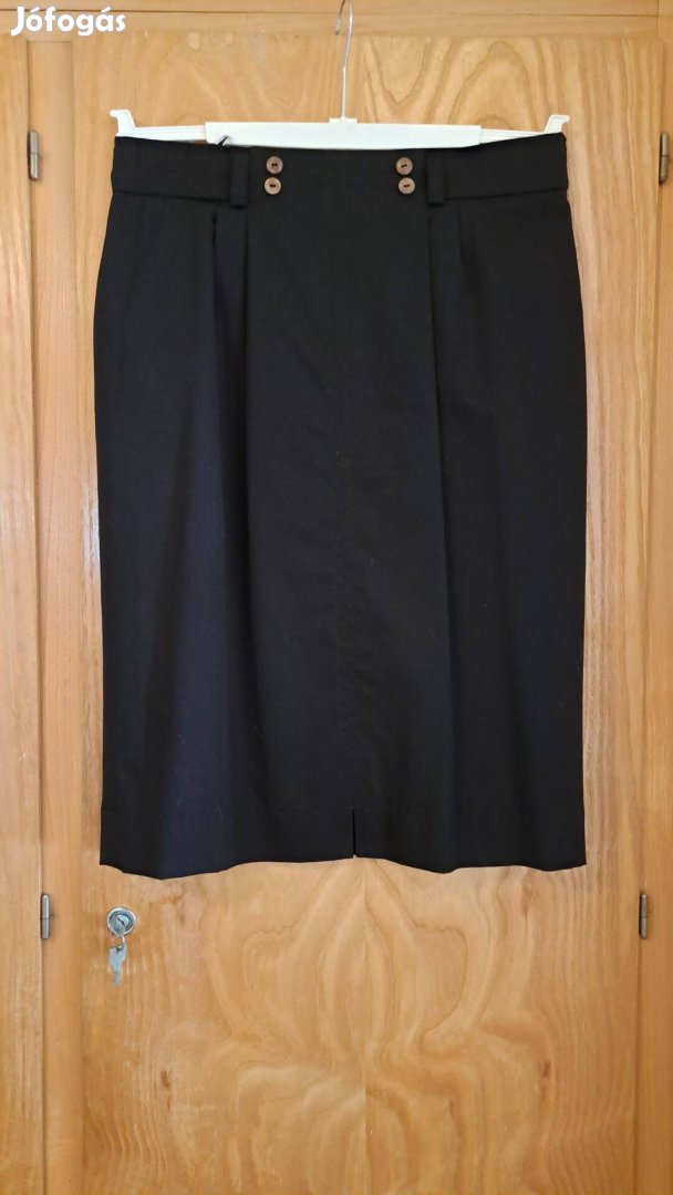 Fekete tiszta pamut szoknya újszerű 44-es méretben