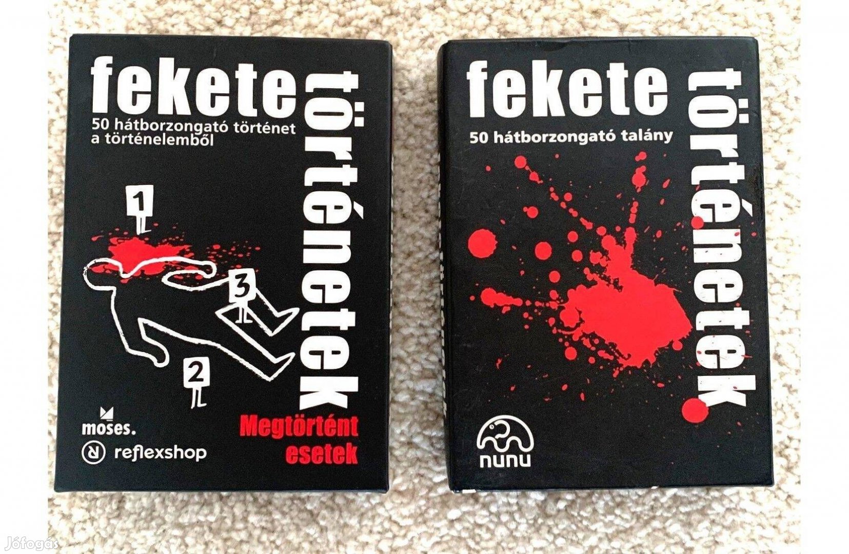 Fekete történetek (2 társasjáték) logisztori rejtvények 12+