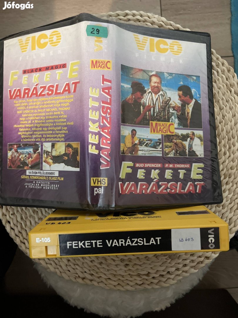 Fekete varázslat vhs vico Bud Spencer