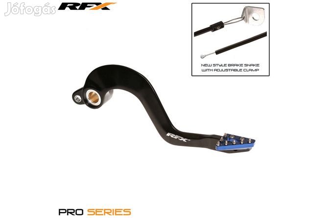 Fékkar RFX Pro standard kemény eloxált fekete/kék Yamaha YZ 125 / 250