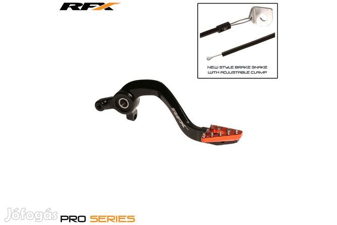 Fékkar RFX Pro standard keményanodizált fekete / narancs KTM 65