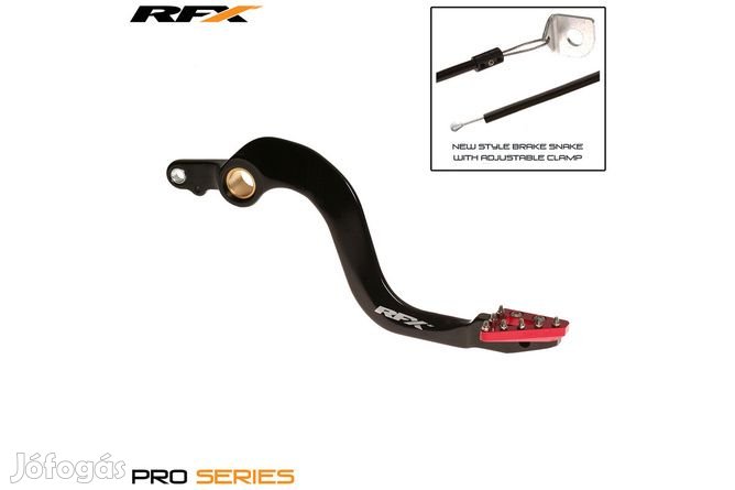 Fékkar RFX Pro standard keményre eloxált fekete/piros Honda CR 250