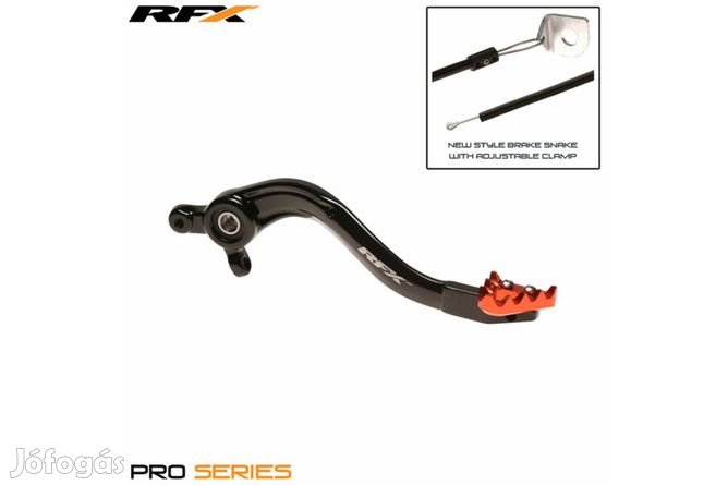 Fékpedál RFX Pro normál fekete / narancs KTM SX 85