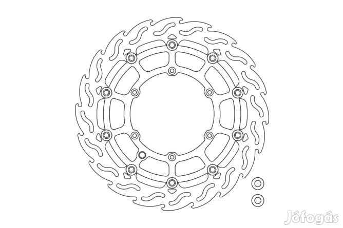 Féktárcsa úszó Moto Master Supermoto Street 320mm GasGas / Rieju