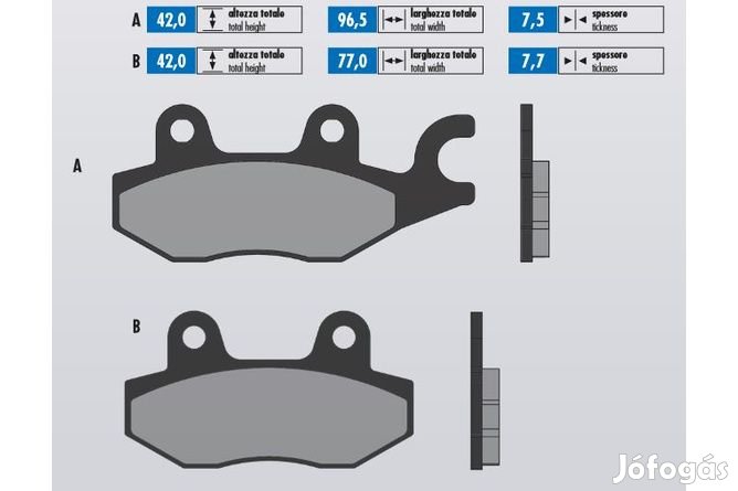 Féktárcsák Polini szinterezett Suzuki Burgman 400