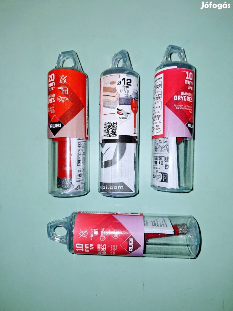 Fél ár alatt! Új Rubi száraz körkivágó lyukfúró 20mm 12mm