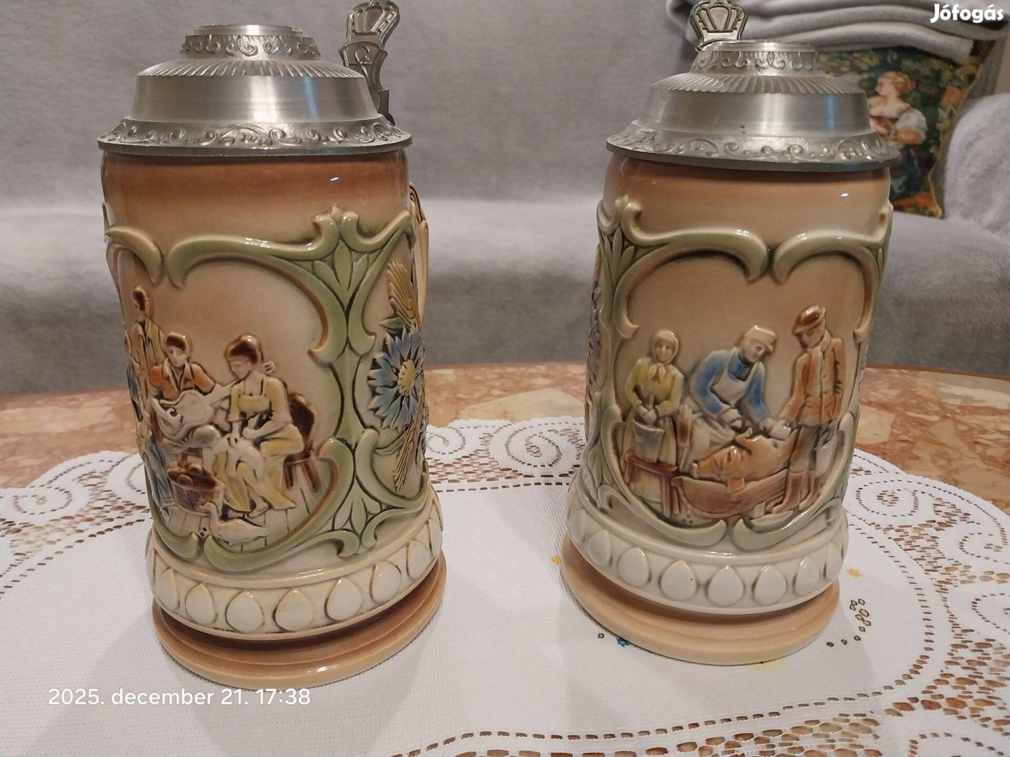 Fél literes sitzendof söröskorsók gyüjtői darabok