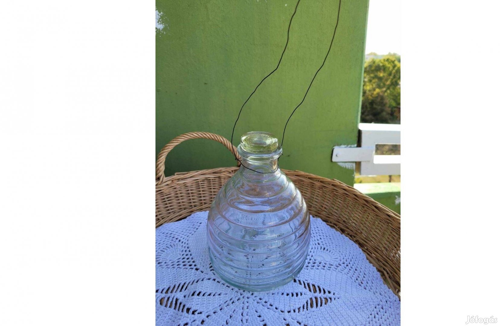 Felakasztható öntött üveg légyfogó