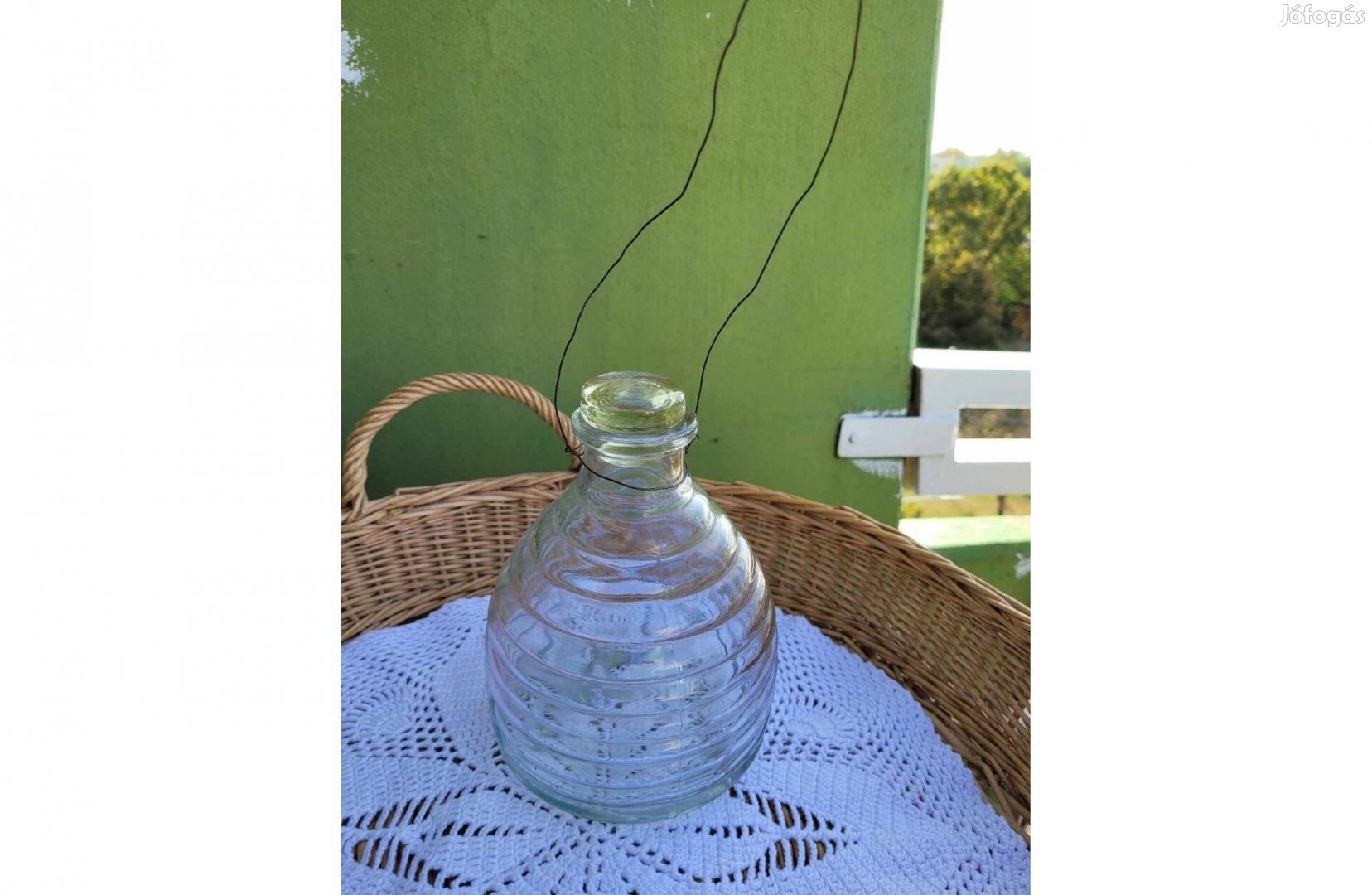 Felakasztható öntött üveg légyfogó, darázs csapda