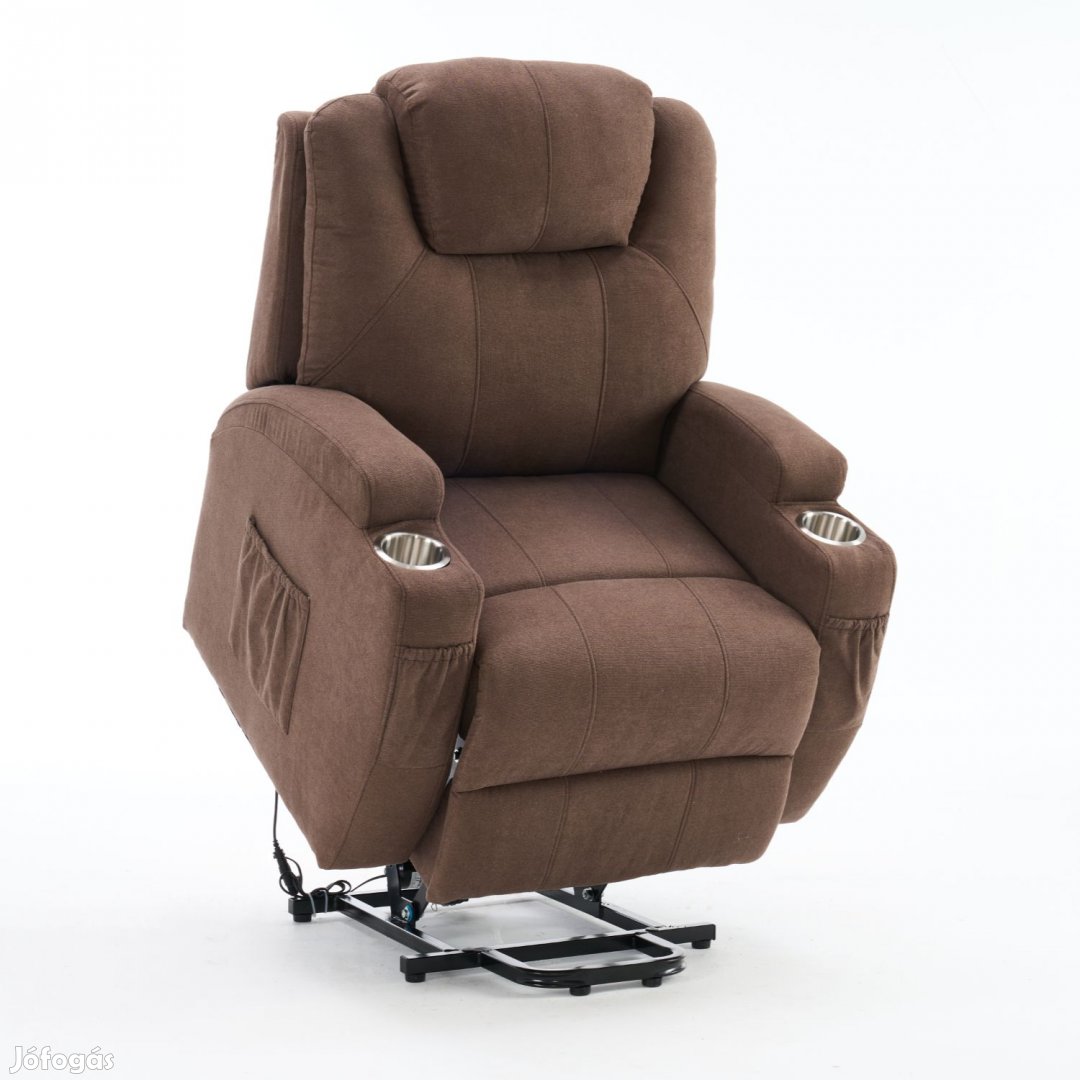 Felállást segítő elektromos relax fotelágy motoros mechanizmus szövet