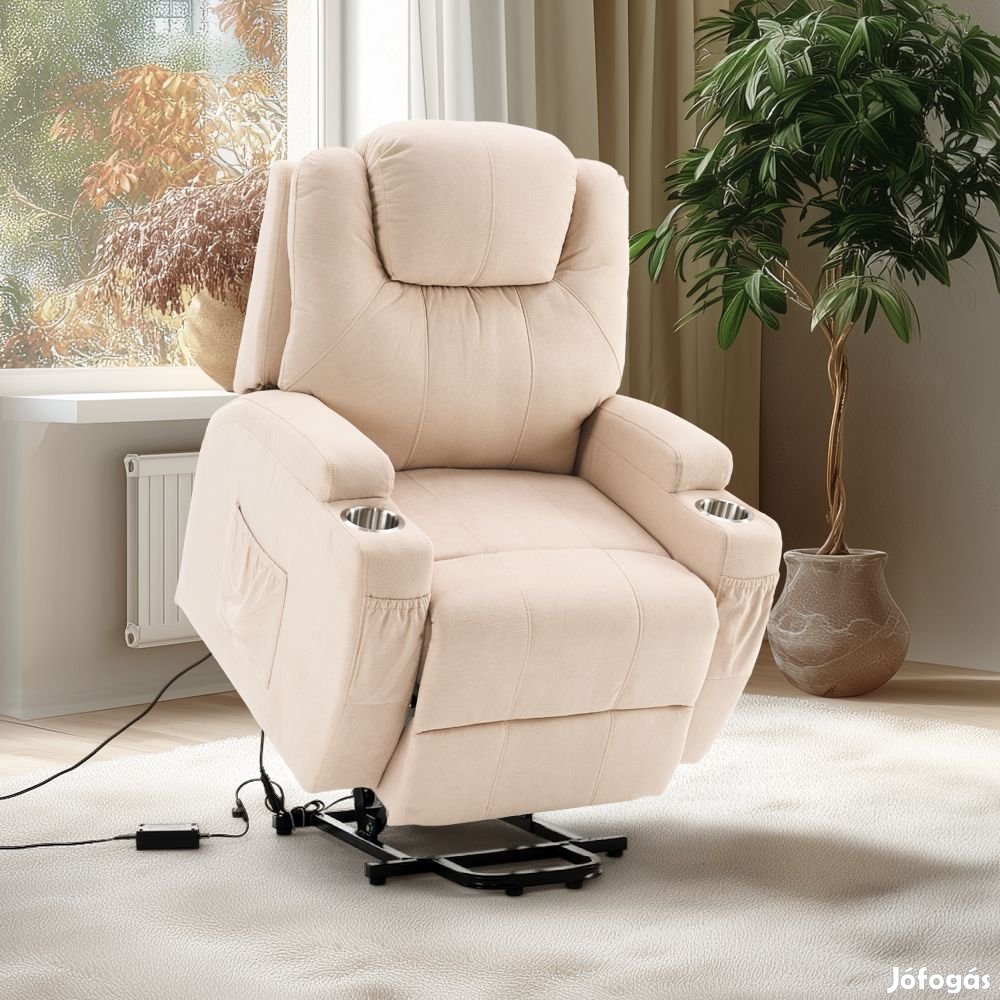 Felállást segítő relax elektromos fotelágy motoros mechanizmus szövet