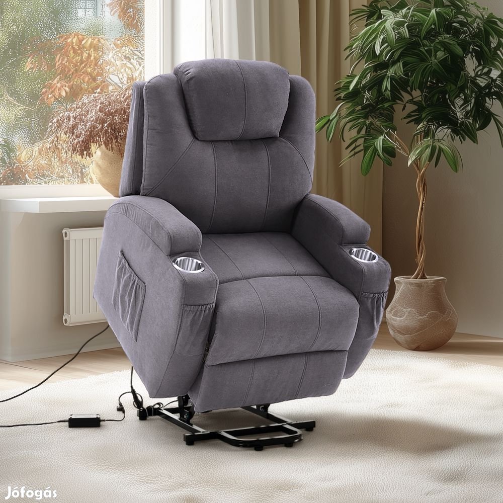Felállást segítő relax elektromos fotelágy motoros mechanizmus szövet