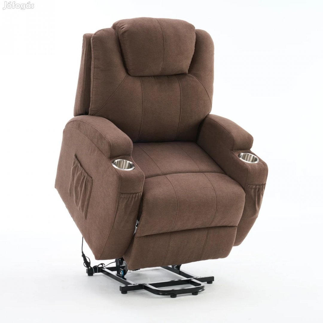 Felállást segítő relax elektromos fotelágy motoros mechanizmus szövet