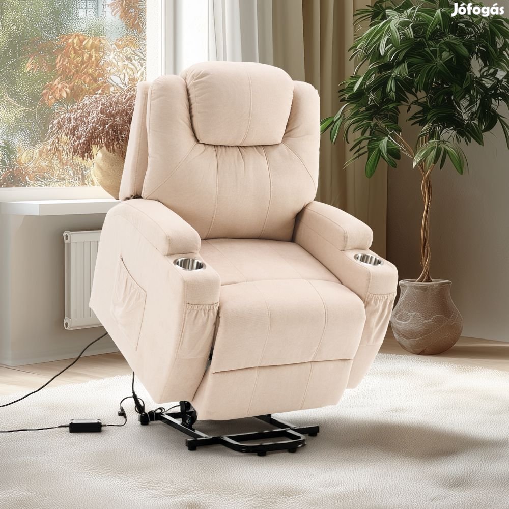 Felállást segítő relax elektromos fotelágy motoros mechanizmus szövet