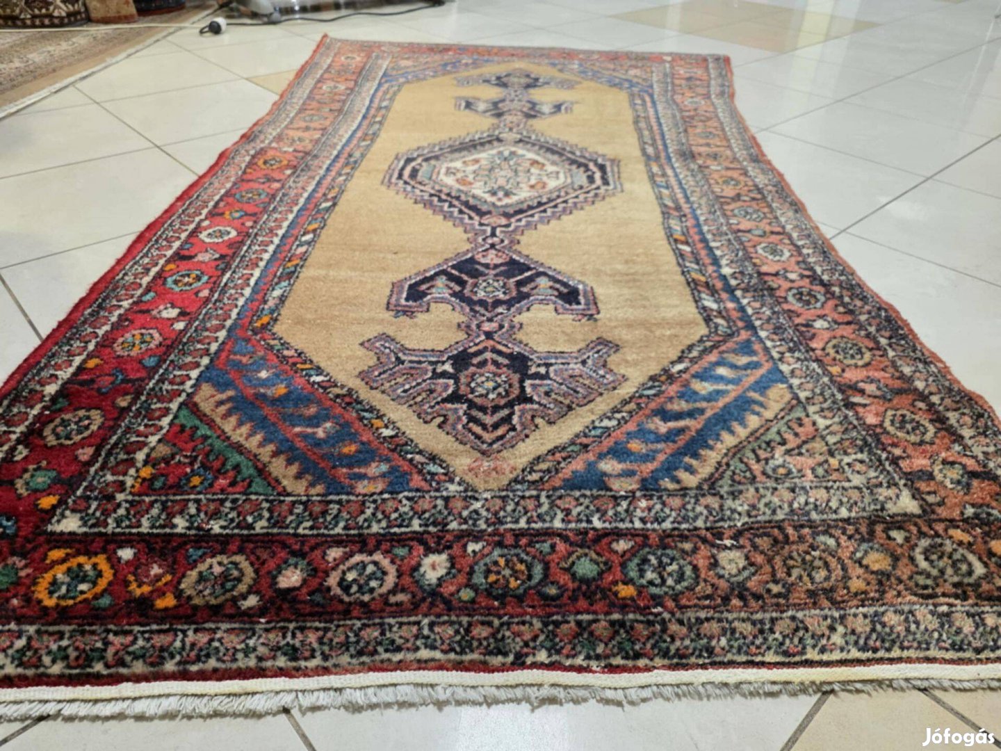 Félantik iráni hamadan 135x222 nomád kézi gyapjú perzsa