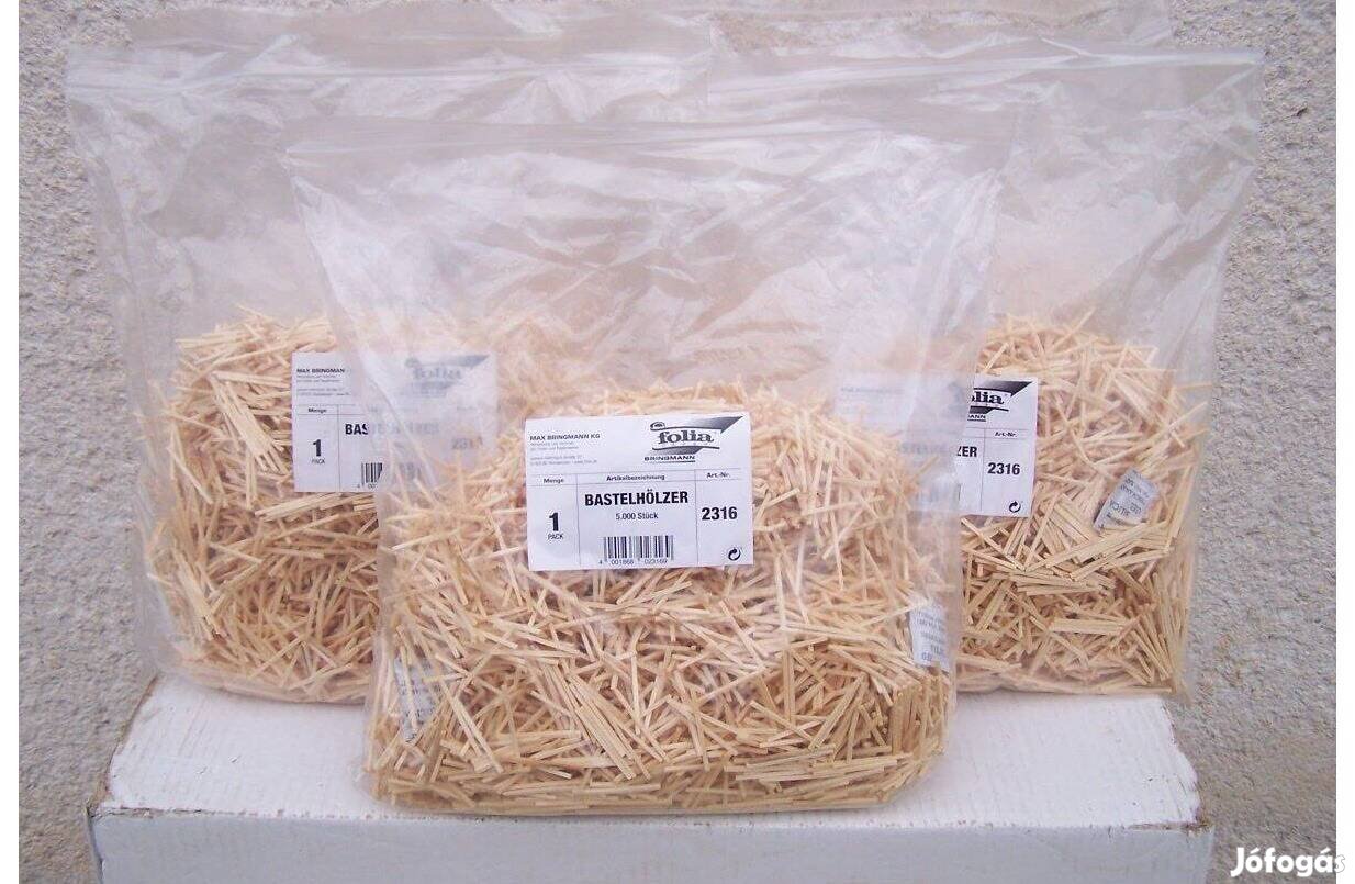 Féláron! Made in Germany! 35.000 db gyufaszál gyufa szál