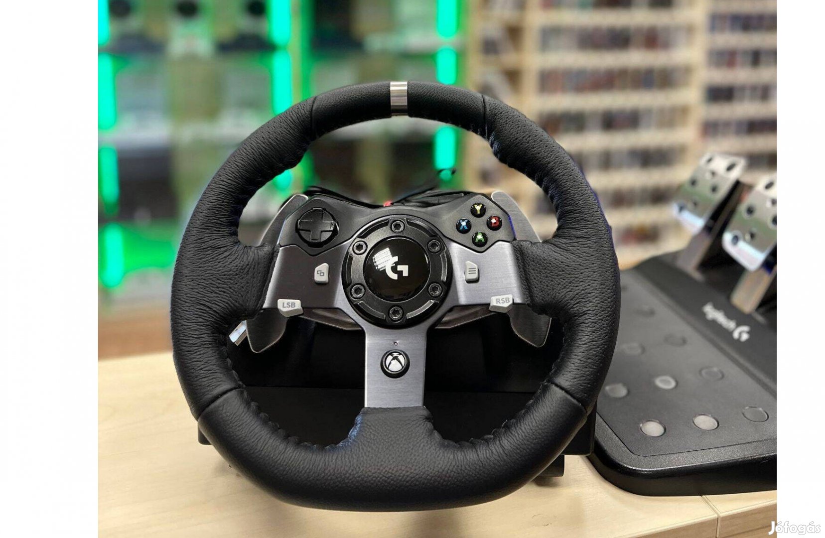 Felbontott Logitech G920 Driving Force Kormány Xbox PC 12 hó garancia