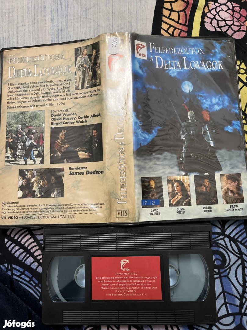 Felfedező úton a deltalovagok vhs 