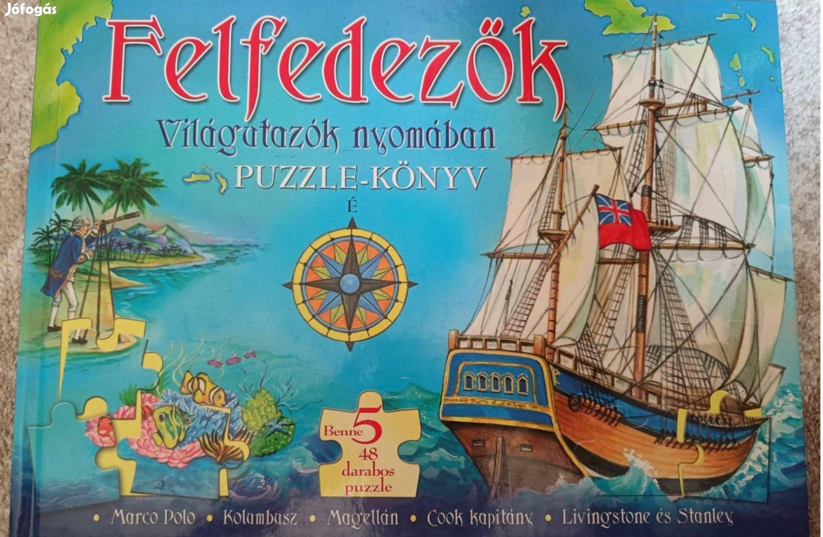 Felfedezők Világutazók nyomában (Puzzle-könyv)