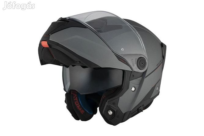 Felfordítható sisak MT Helmets ATOM 2 matt szürke XS