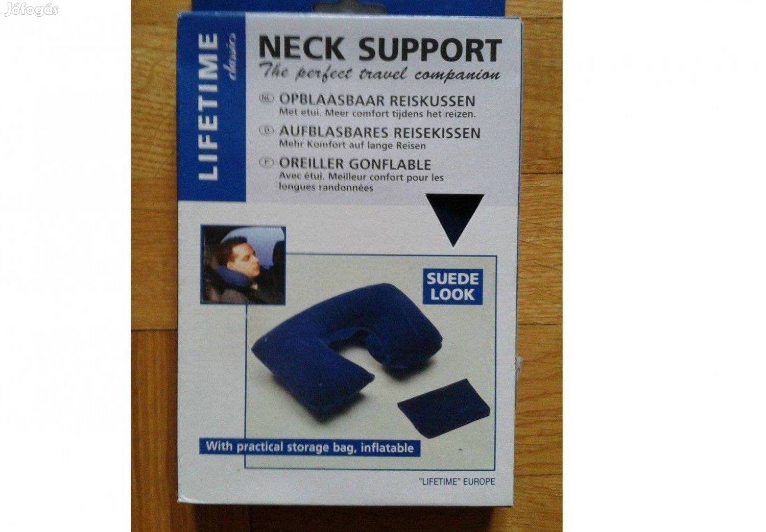 Felfújható bársony utazópárna
