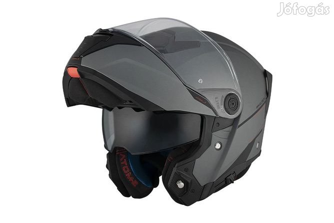 Felhajtható sisak MT Helmets ATOM 2 matt szürke S