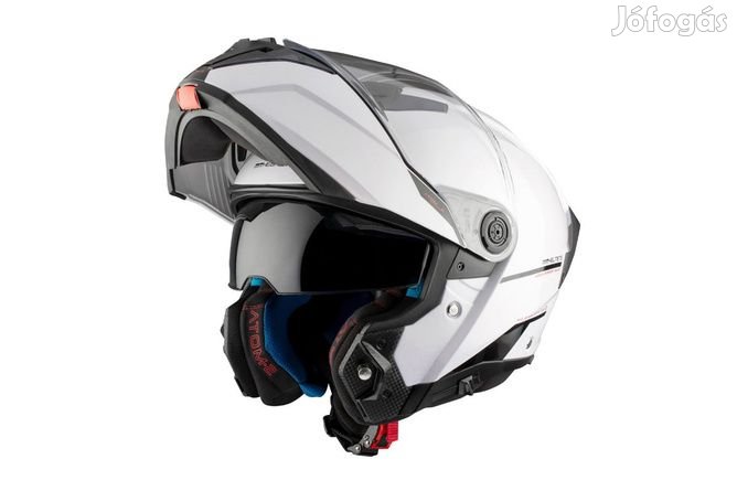 Felhajtható sisak MT Helmets Atom 2 SV fényes fehér XL