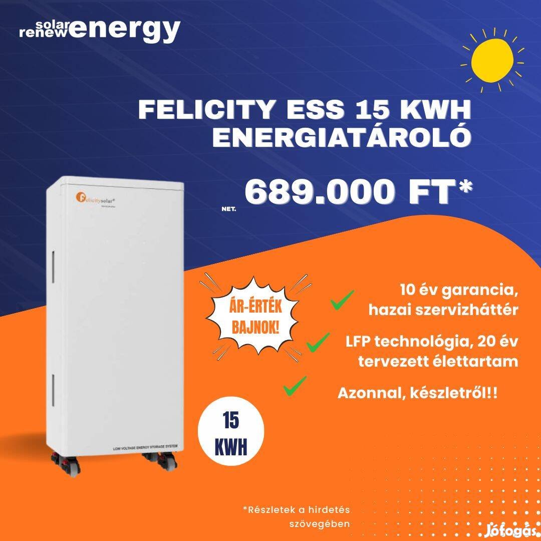 Felicity ESS 15 kWh energiatároló, akku napelemes rendszerhez