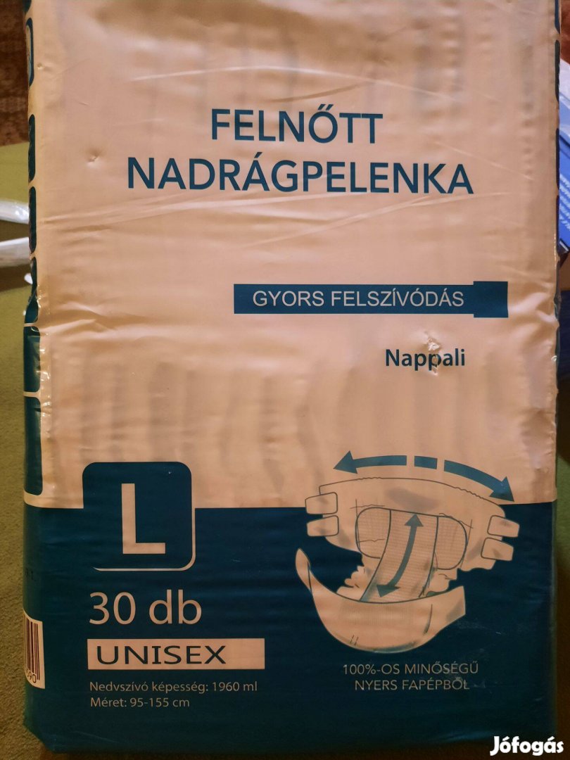 Felnőtt L-es nadrágpelenka eladó