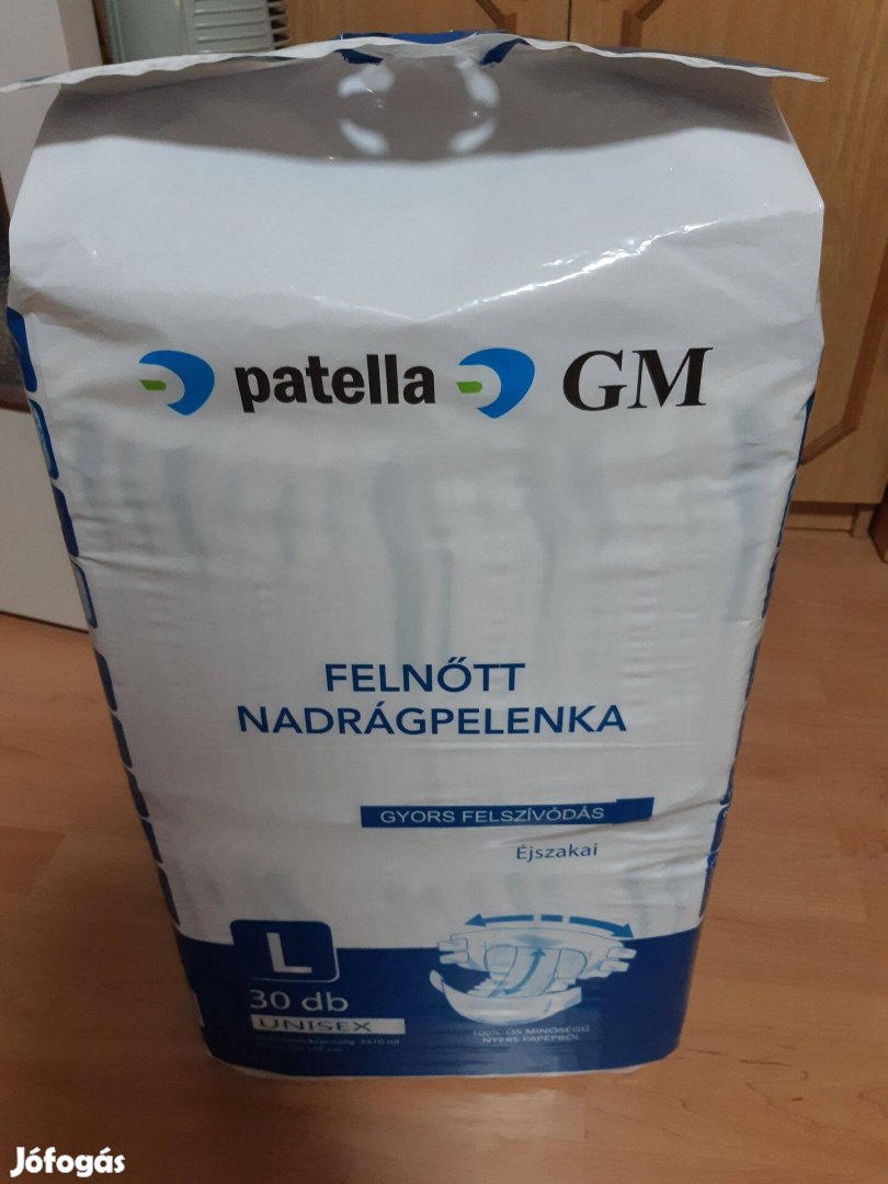 Felnőtt éjszakai pelenka L-es tépőzáras